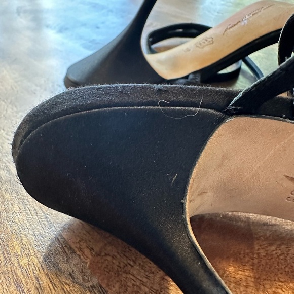 Brian Atwood Womens Strappy Heels Open Toe Stiletto Heels Career Black Size 39 - Picture 9 of 9